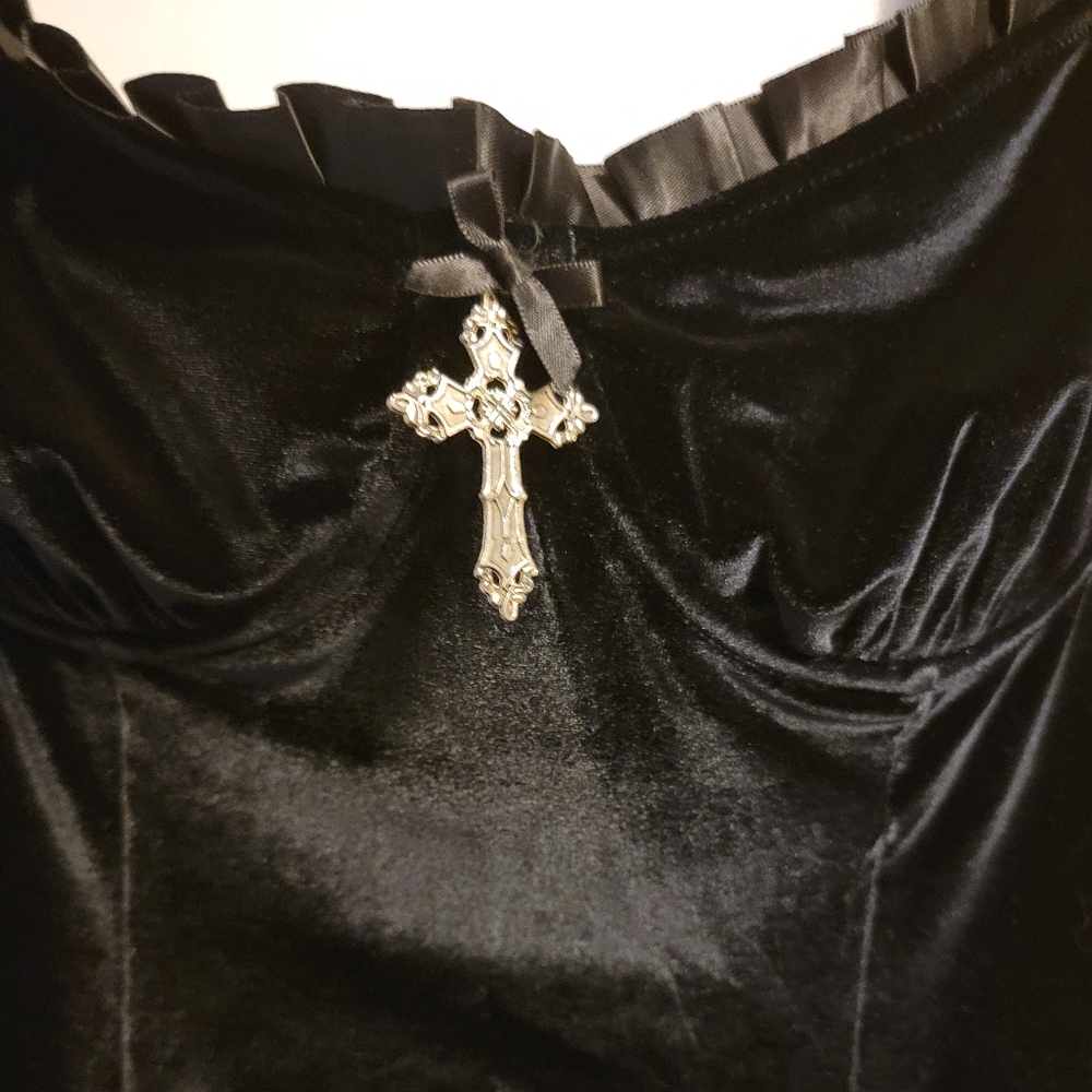 Velvet Dolls Kill Dress Size M - Picture 5 of 6